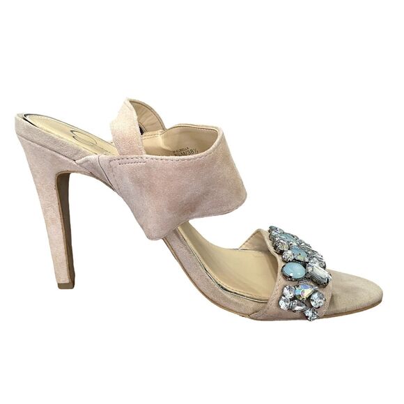 Jessica Simpson Elbella Women's Jeweled Sandals High Heels 8.5 - Picture 11 of 15